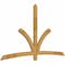 Ekena Millwork Davenport Rough Sawn Timber Gable Bracket, Western Red Cedar, 96"W x 56"H x 2"D x 4"F, 14/12 Pitch GBW096X56X0204DAV00RWR - alternate 3